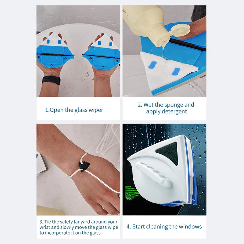 Magnetic Glass Cleaner | منظف زجاج