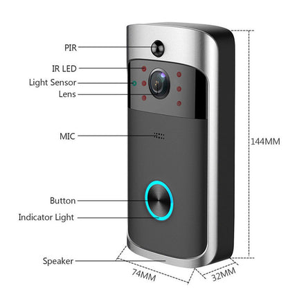 Smart WiFi Doorbell Camera|جرس باب ذكي بالكاميرا