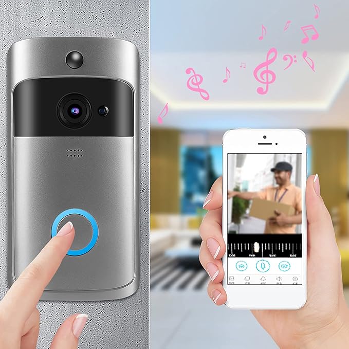 Smart WiFi Doorbell Camera|جرس باب ذكي بالكاميرا